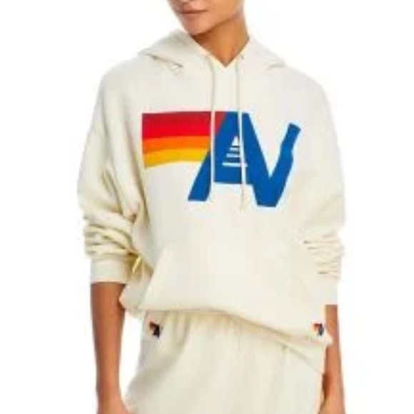 Aviator Nation Logo Pullover Hoodie Sweatshirt